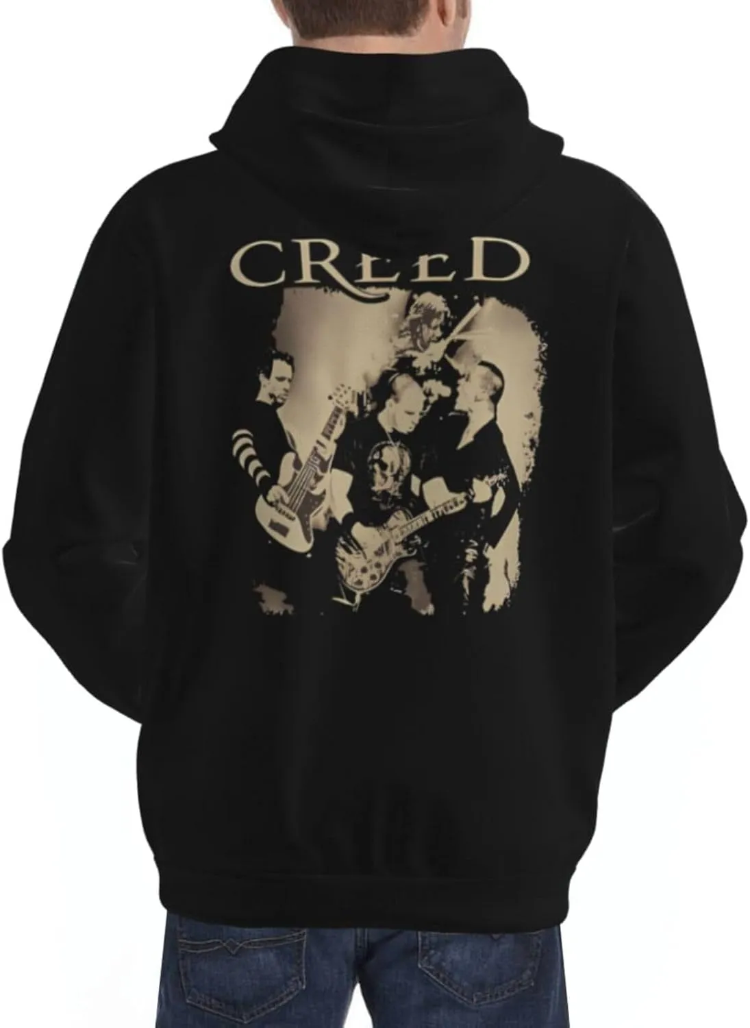Men'S Graphic Polyester Pullover Shirt With Pocket Stylish Sweatshirt Breathable Jumper