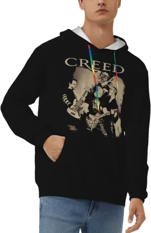 Men'S Graphic Polyester Pullover Shirt With Pocket Stylish Sweatshirt Breathable Jumper