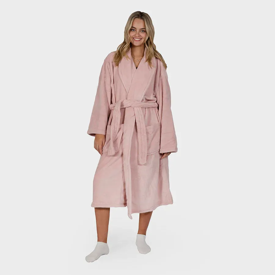 Microplush Bathrobe Blush