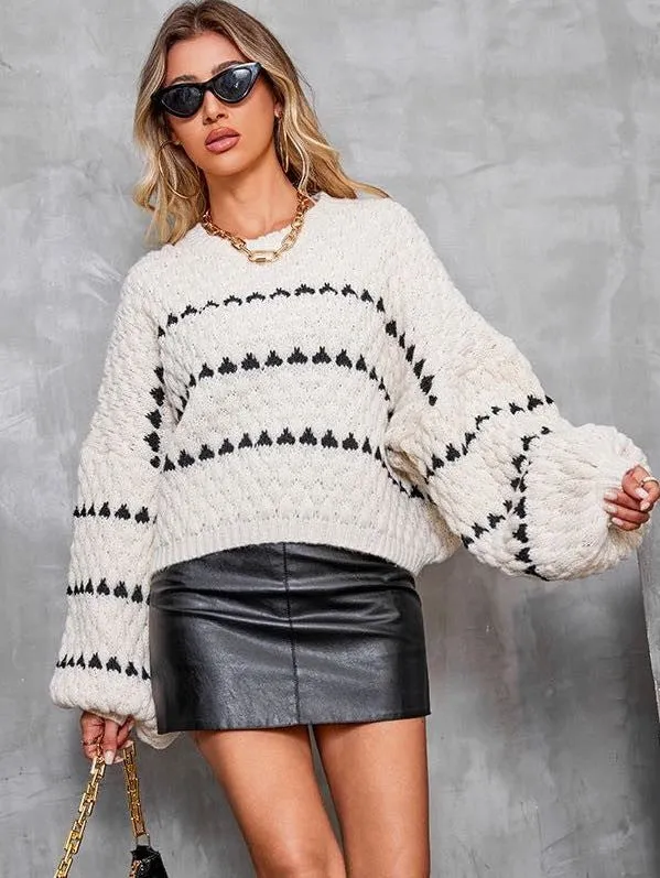 Miss Sparkling Chunky knit sweater