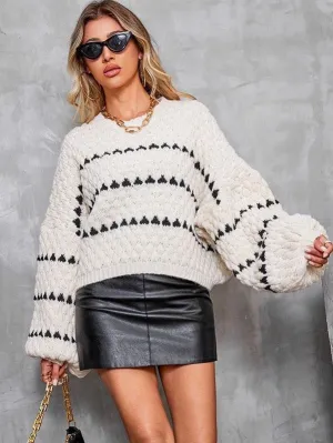 Miss Sparkling Chunky knit sweater