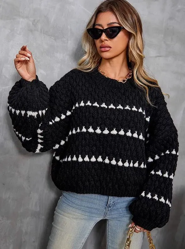 Miss Sparkling Chunky knit sweater
