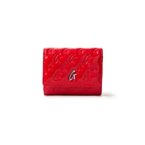 MONOGRAM SILVER COMPACT WOC - MIRROR RED