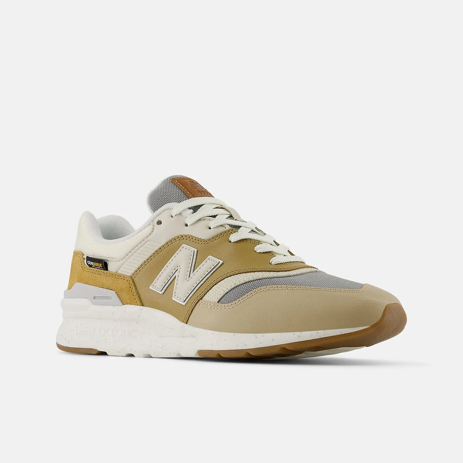 New Balance Unisex 997 Sneakers- Beige/ White