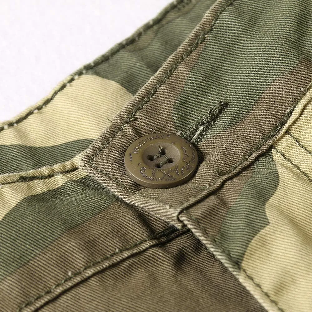 OCHENTA Men's Camo Cargo Shorts with 6 Pockets Casual Military Work Shorts