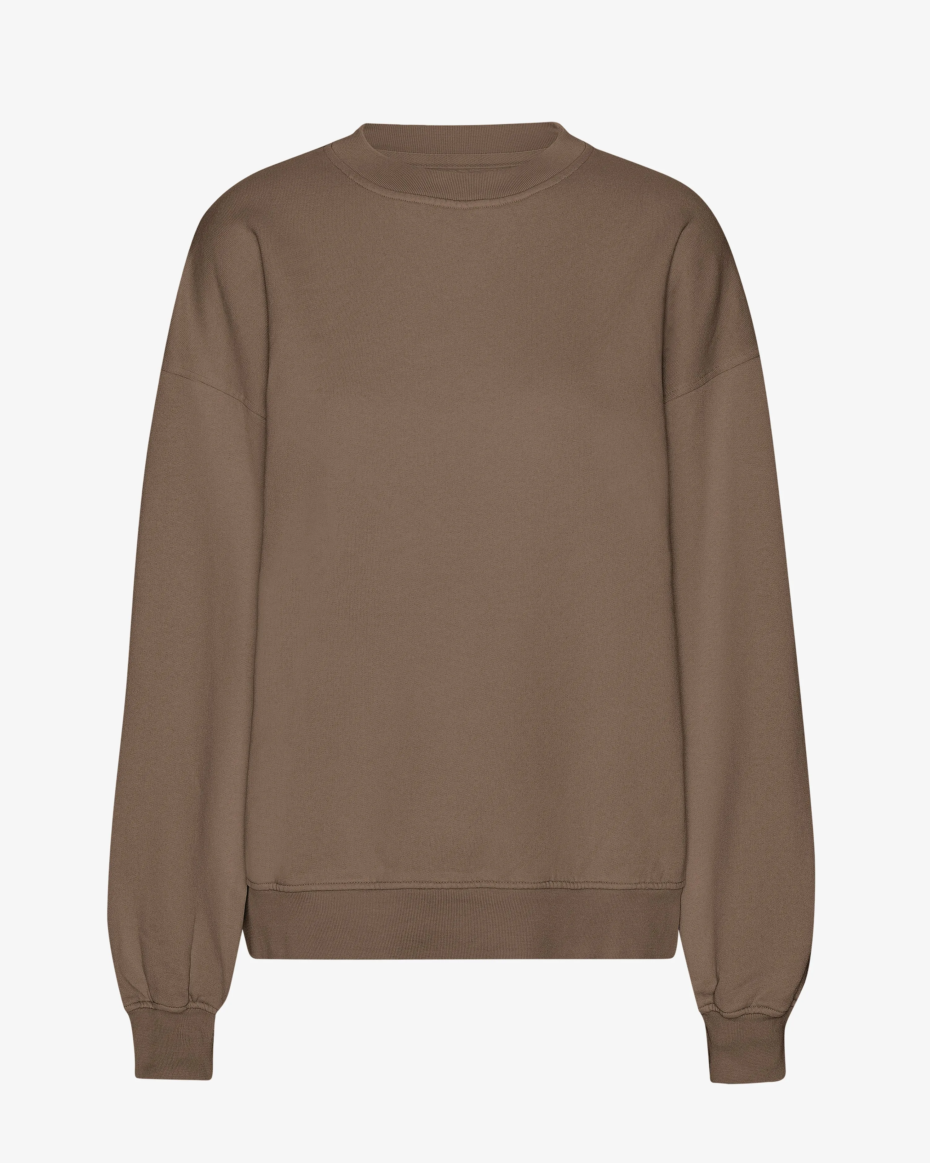 Organic Oversized Crew - Cedar Brown