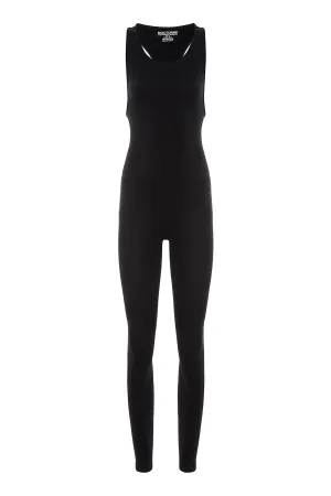 Ribbed Halter Neck Jumpsuit
