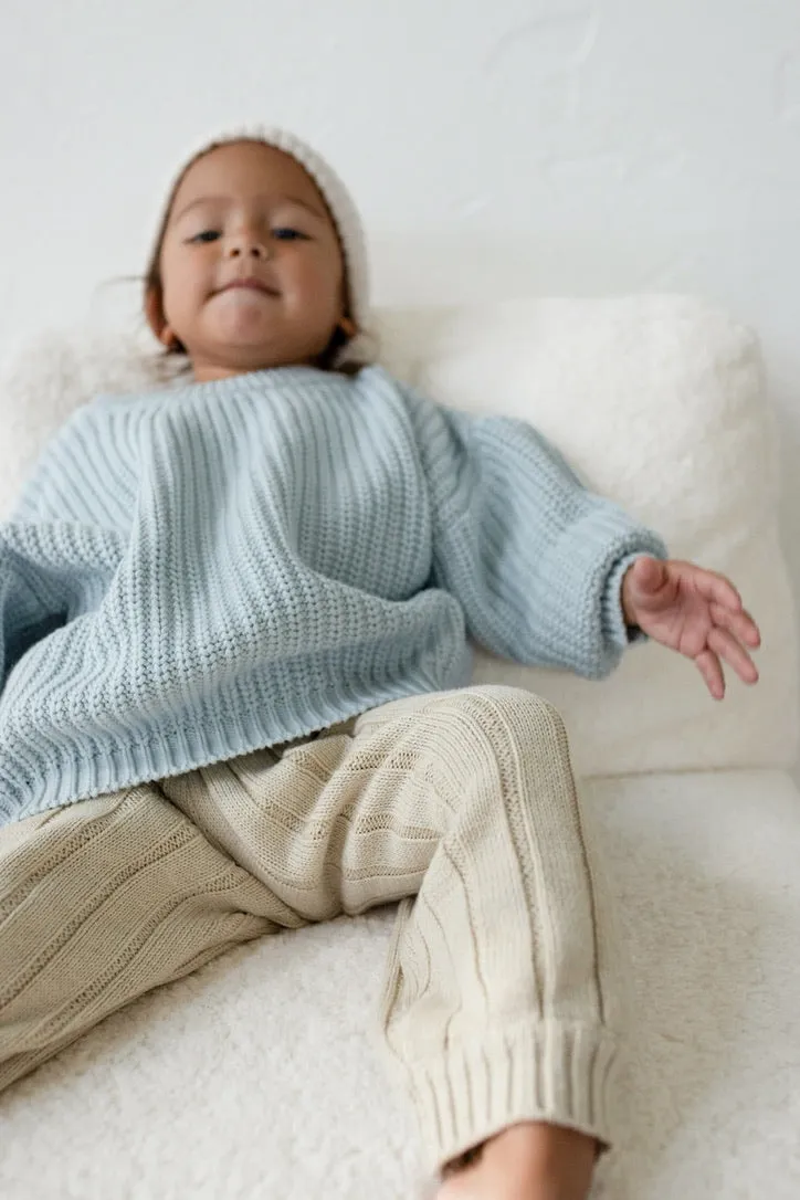‘Sky Blue’ Chunky Knit Sweater
