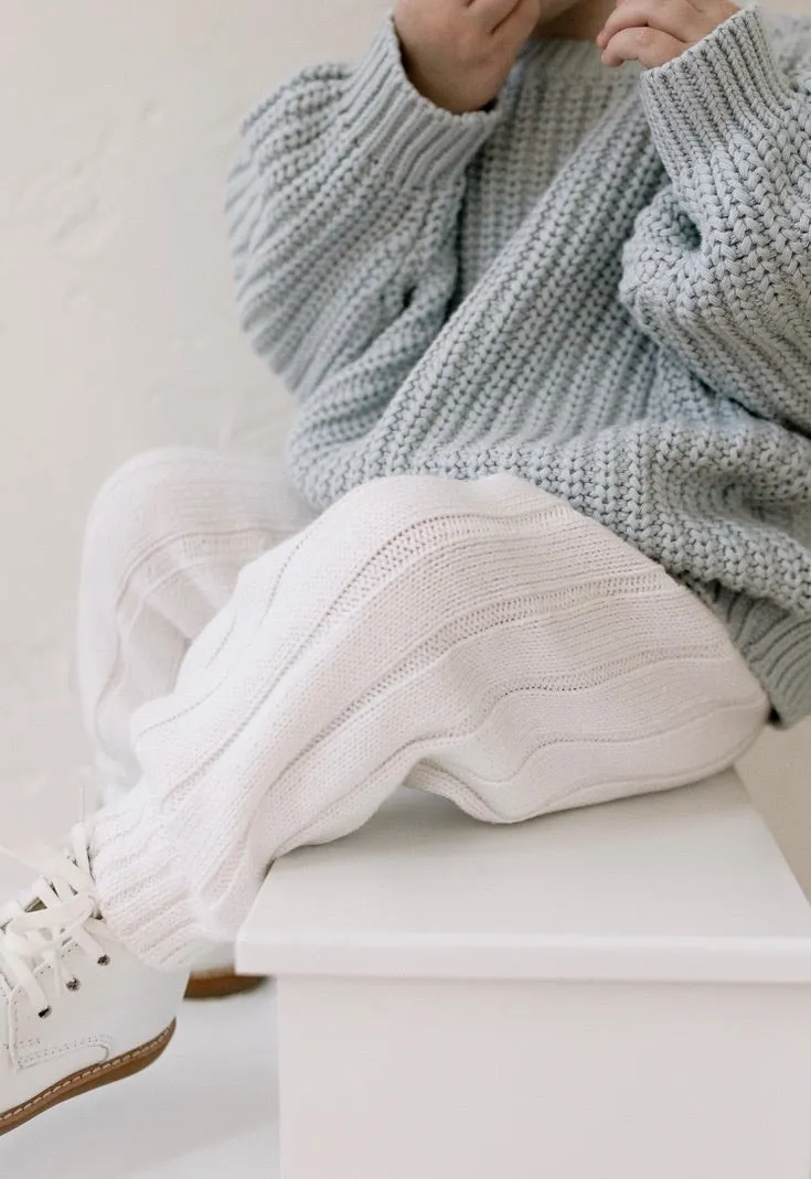 ‘Sky Blue’ Chunky Knit Sweater