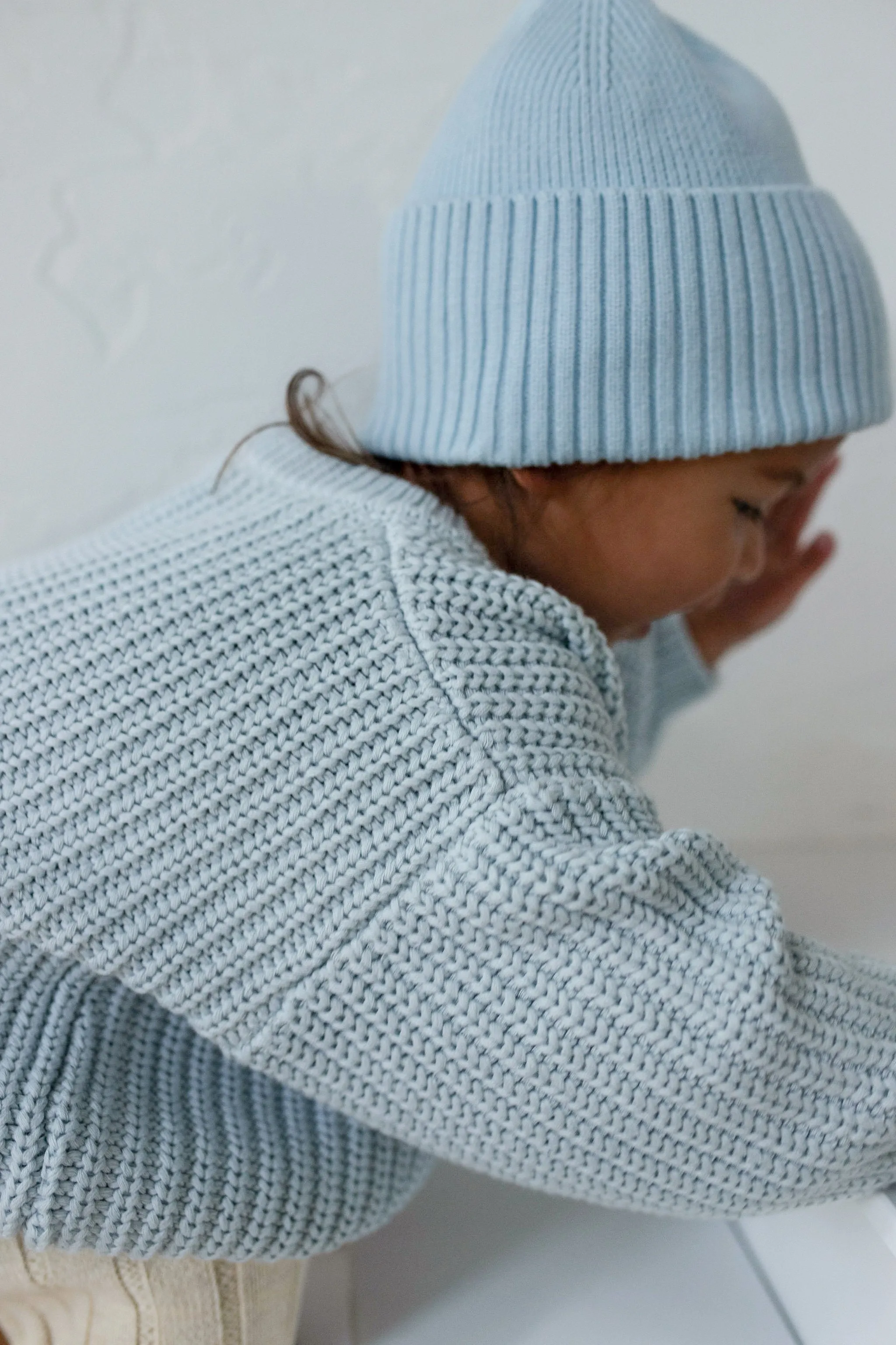 ‘Sky Blue’ Chunky Knit Sweater