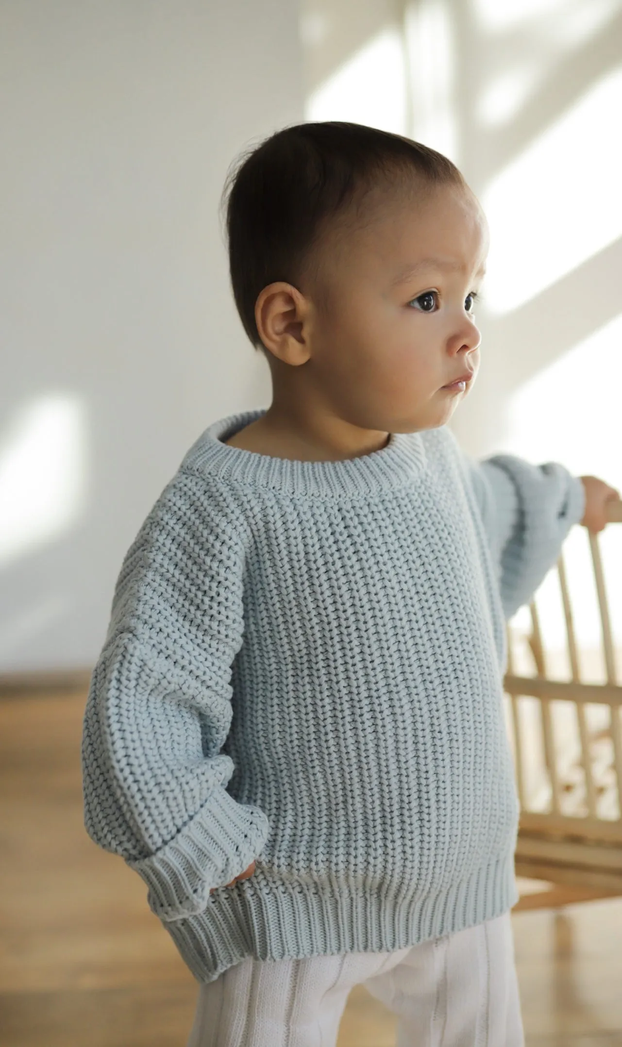 ‘Sky Blue’ Chunky Knit Sweater