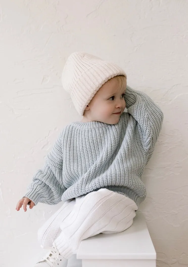 ‘Sky Blue’ Chunky Knit Sweater