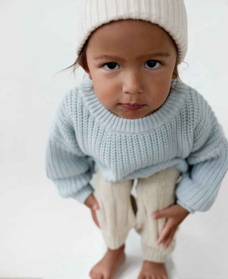 ‘Sky Blue’ Chunky Knit Sweater