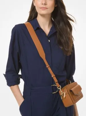 Small Pebbled Leather Camera Bag