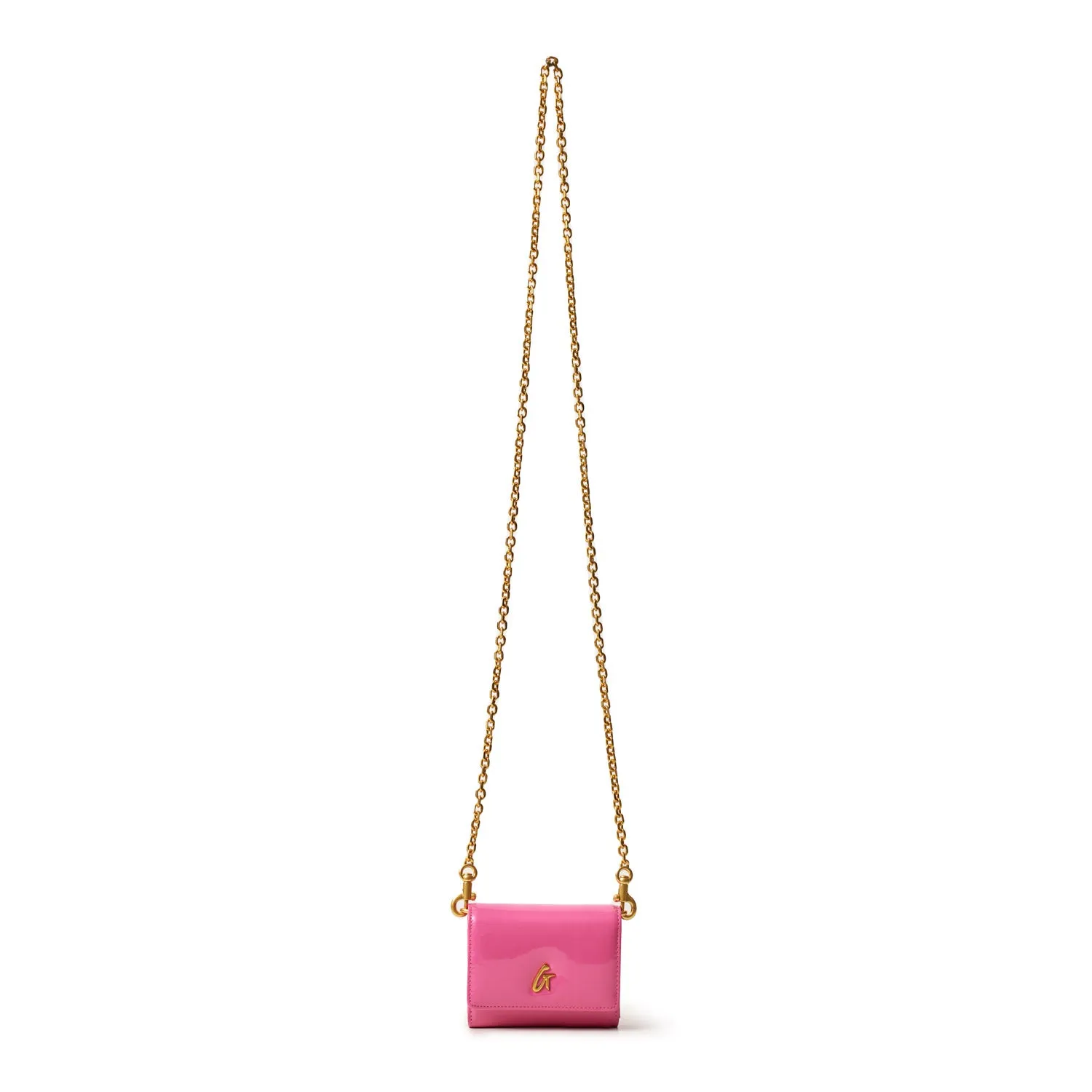 STANDARD GOLD COMPACT WOC - MIRROR HOT PINK
