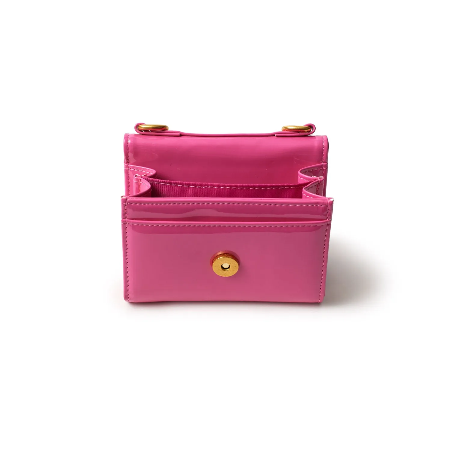 STANDARD GOLD COMPACT WOC - MIRROR HOT PINK