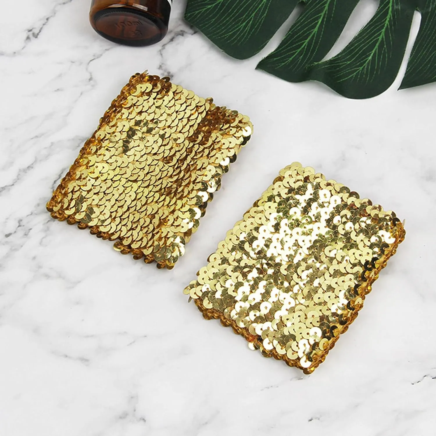Stylish Stretchy Elastic Arm Sleeves Sequins for Party Costume Women's Cuffs Arm Sleeve with Stunning Sequins