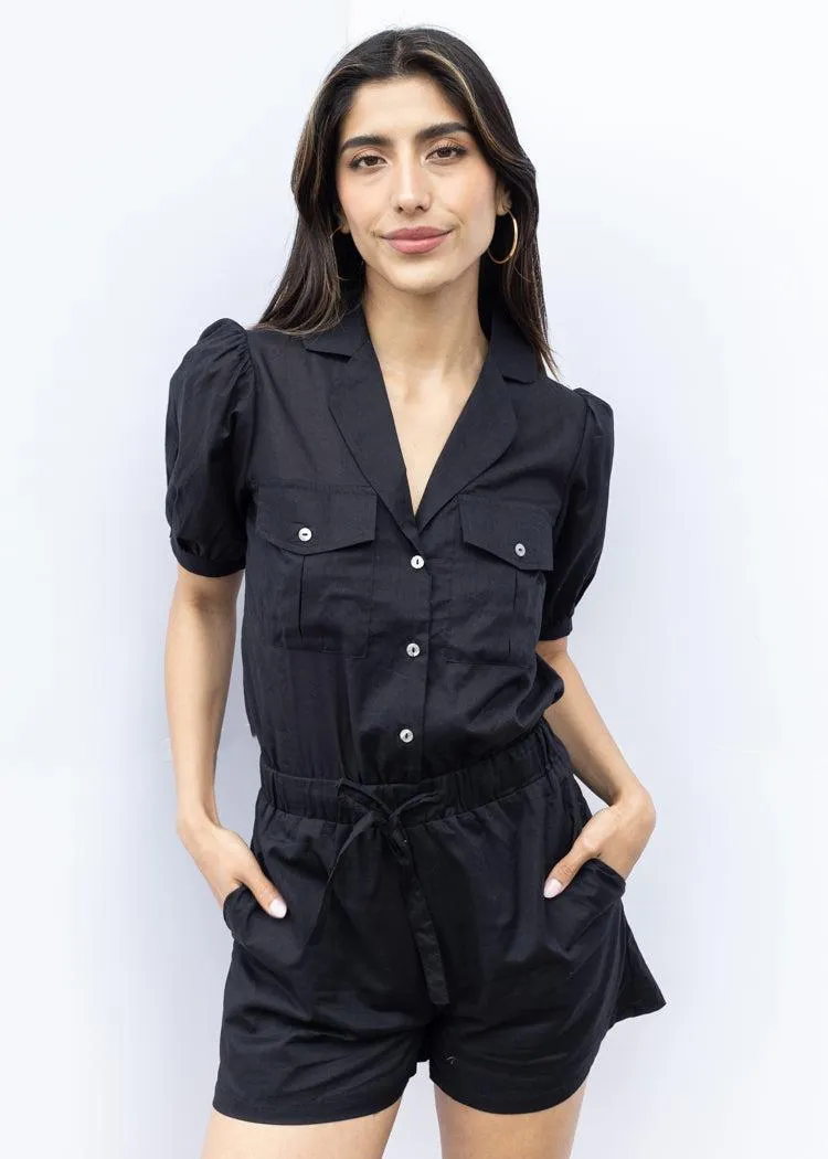 Tart Hadley Romper - Black -***FINAL SALE***