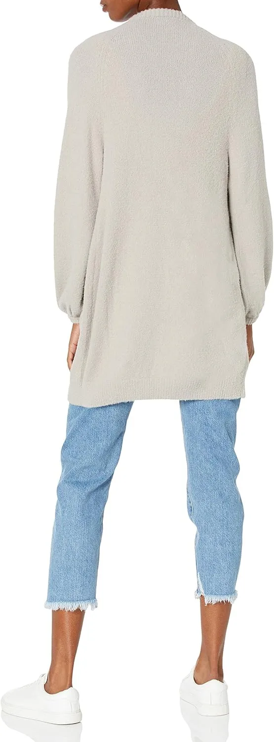 The Drop Women's Mirabelle Long Bell-Sleeve Open-Front Cozy Cardigan