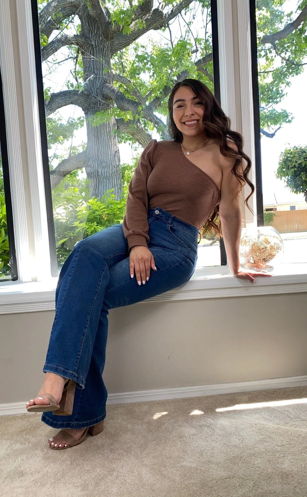 Vintage Chic High Waist Flare Jeans