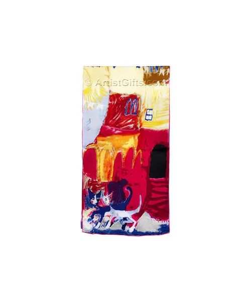 Walking Pretty Silk Art Scarf