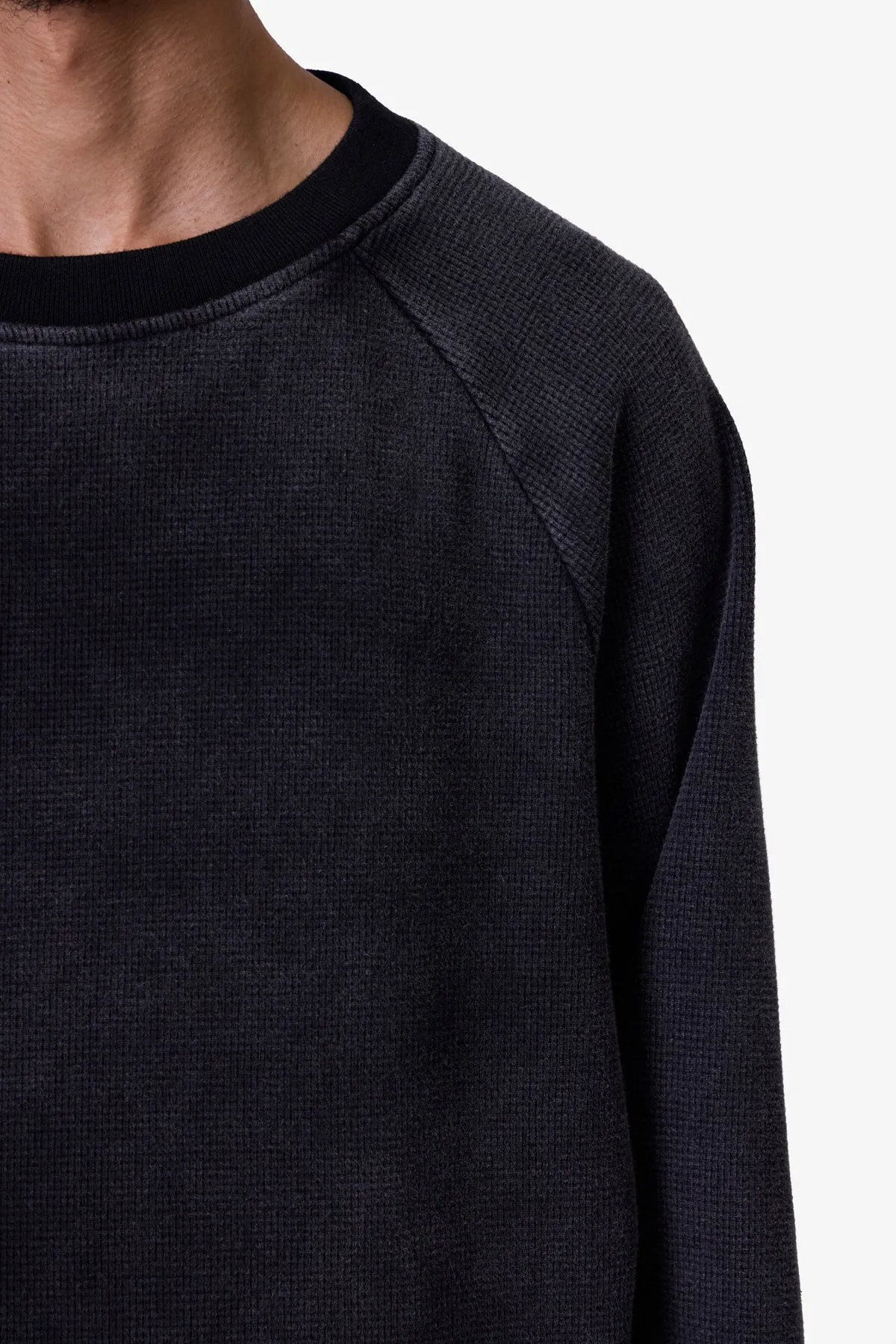 Washed Thermal L/S Tee - Washed Black