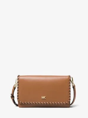 Whipstitched Leather Convertible Crossbody