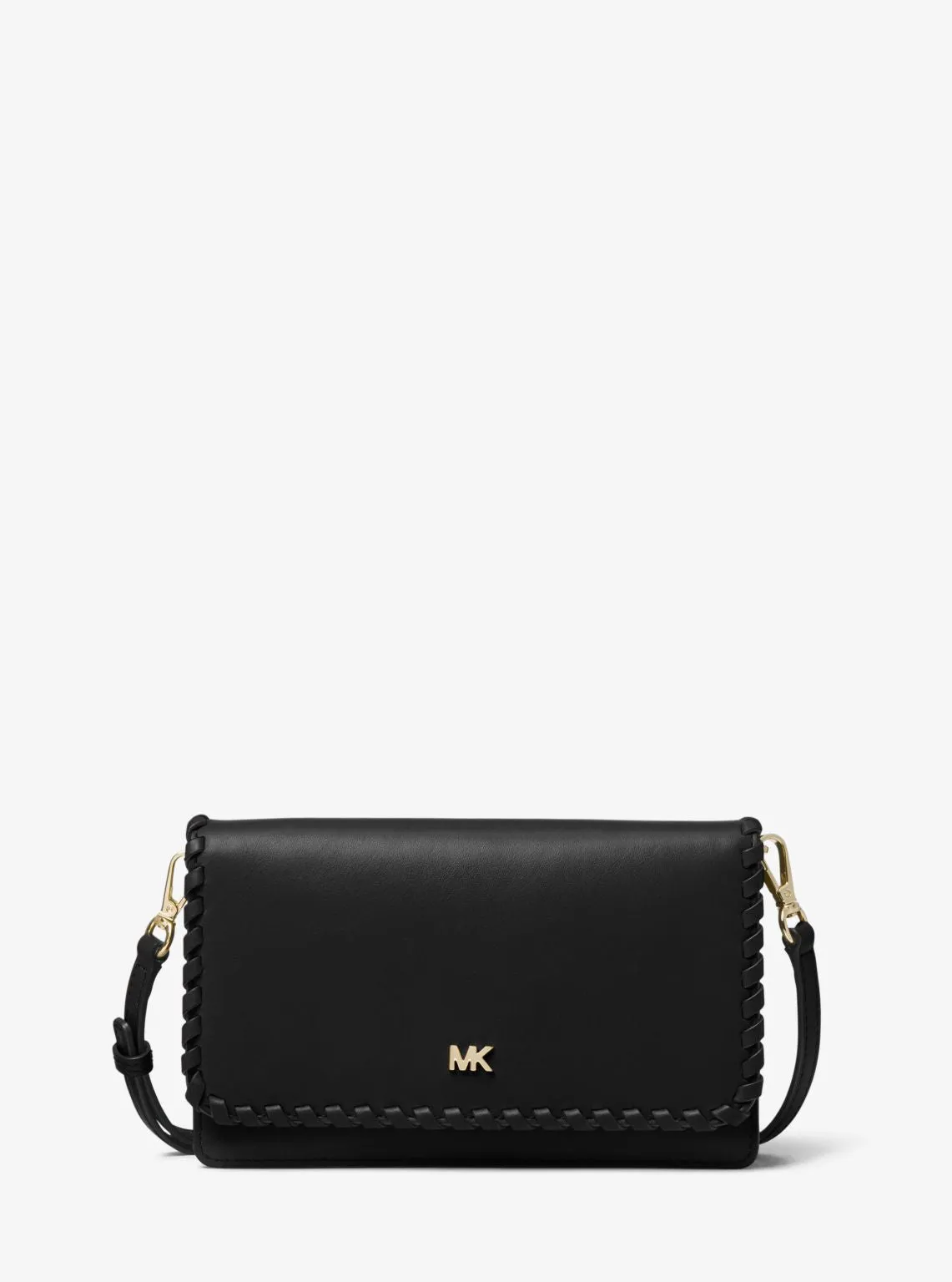 Whipstitched Leather Convertible Crossbody
