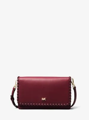 Whipstitched Leather Convertible Crossbody