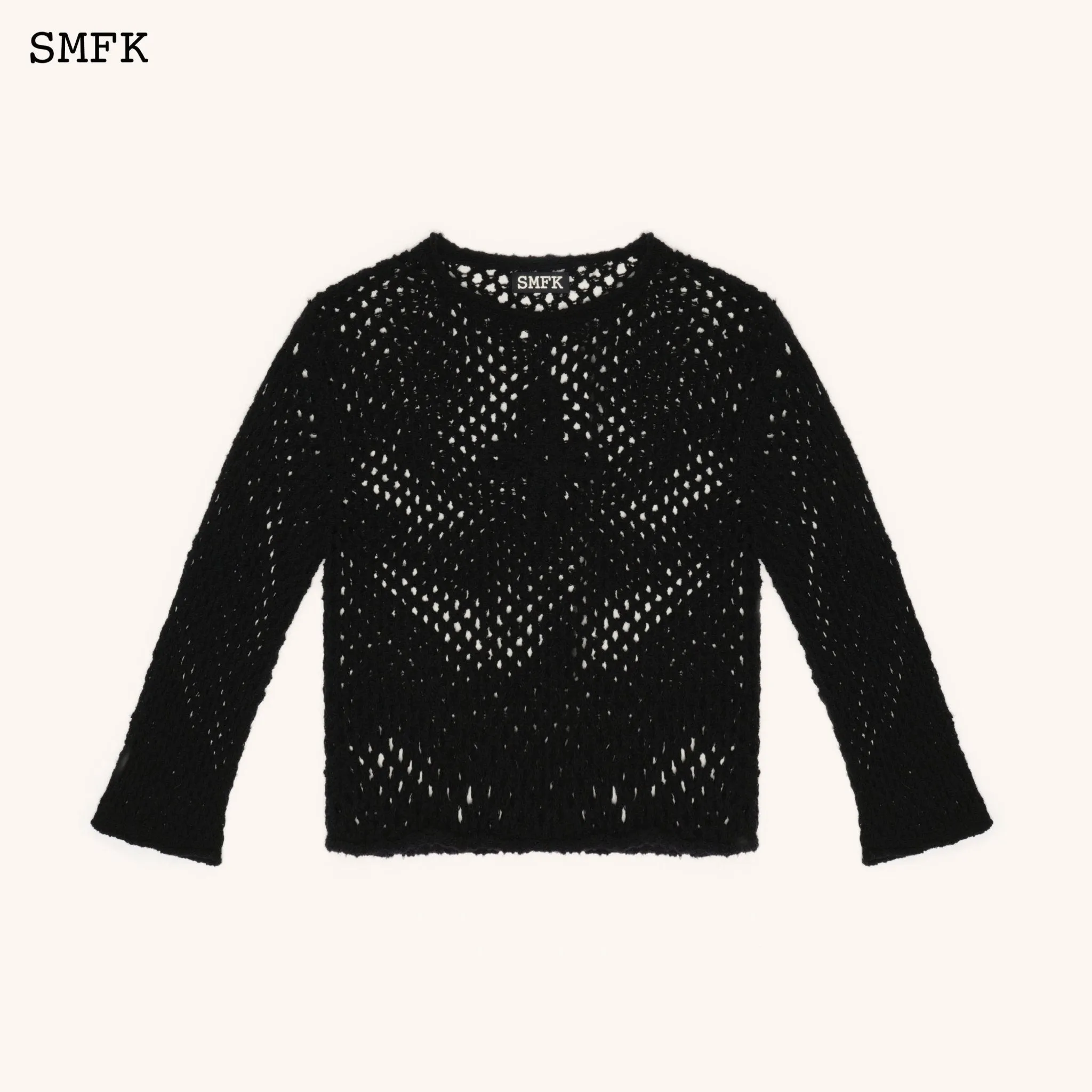 WildWorld Black Spider Web Hoodie Smock