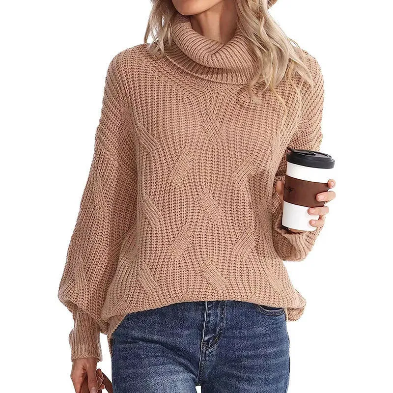 Winter Chunky Knit Cozy Turtleneck Sweater Jumper