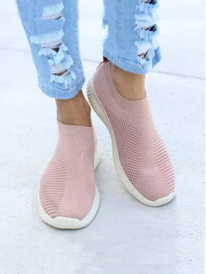 Women Air Mesh Super Comfortable Shoes Fashion Slip On Sock Shoes