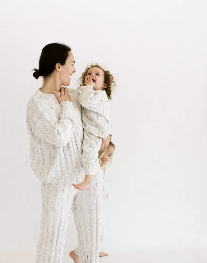Women’s Wide Ribbed Knit Pant ‘Sprinkle’
