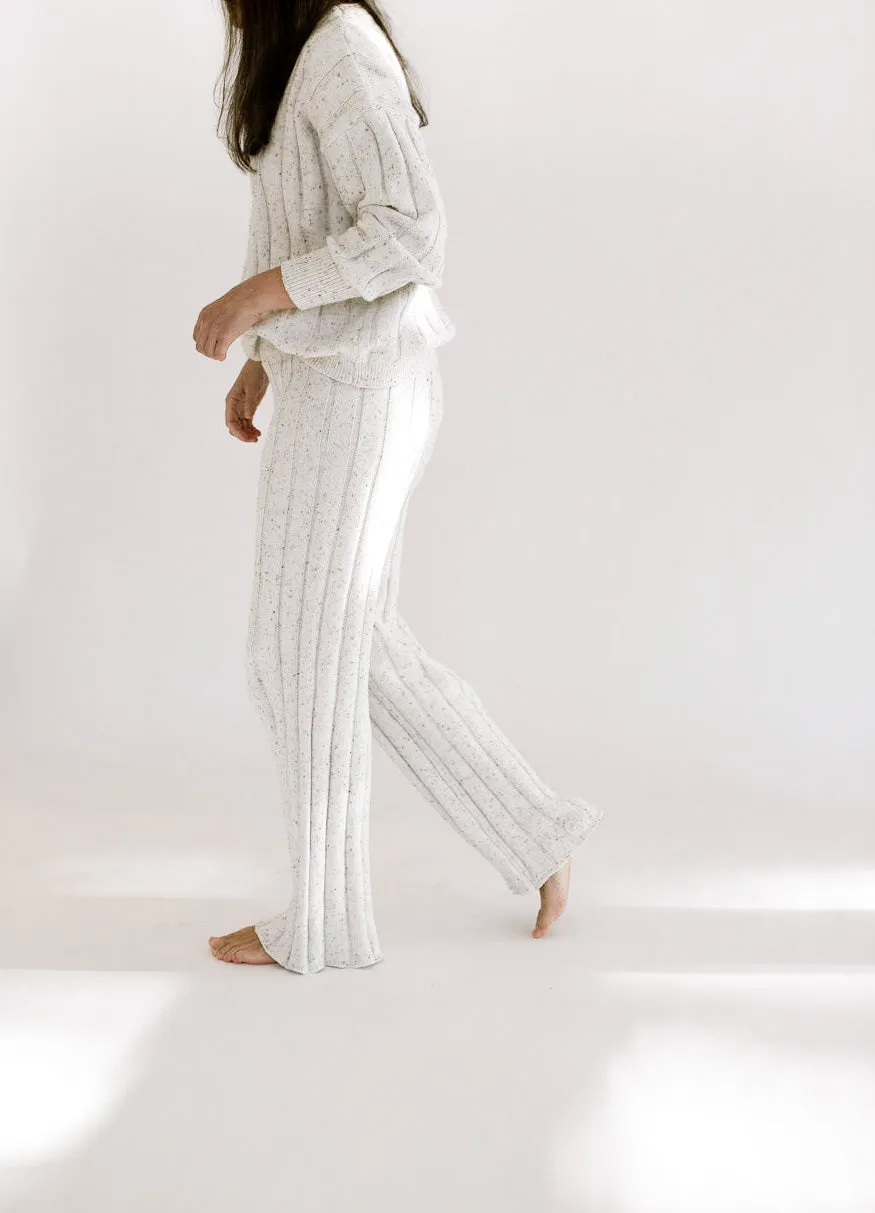 Women’s Wide Ribbed Knit Pant ‘Sprinkle’