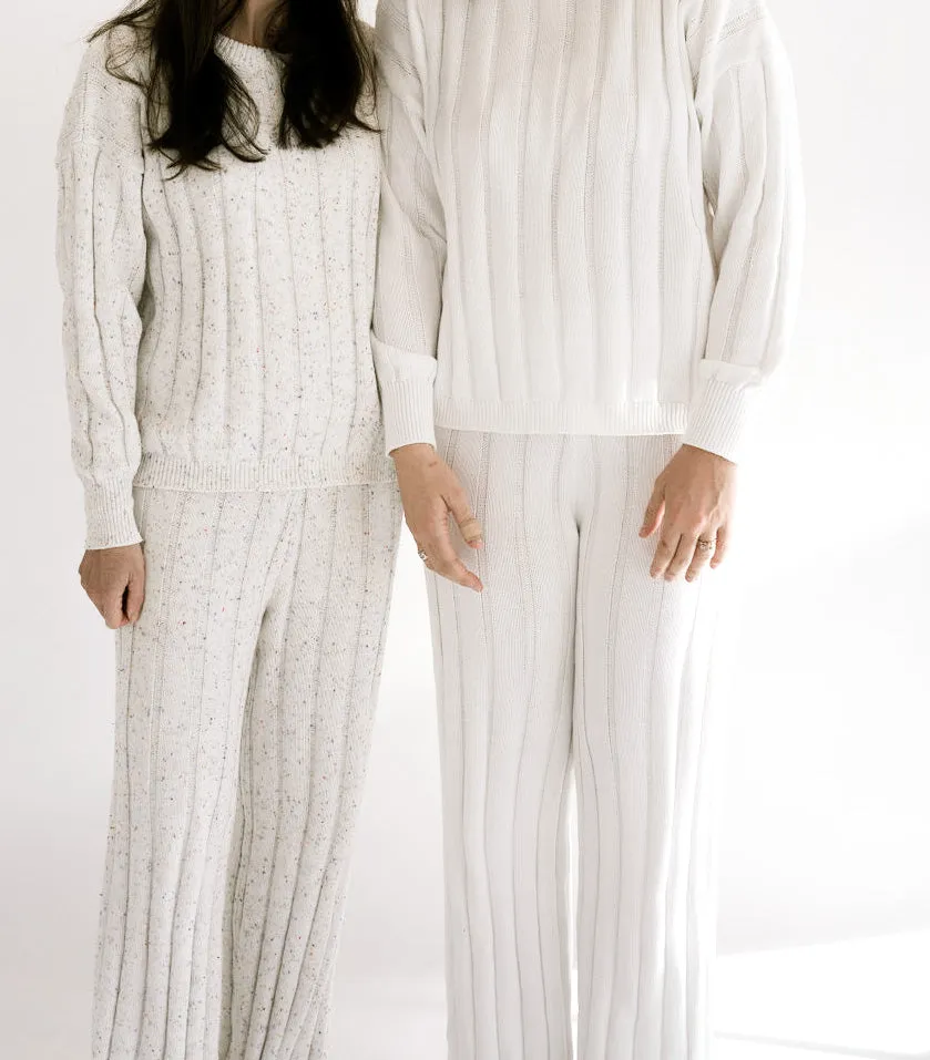 Women’s Wide Ribbed Knit Pant ‘Sprinkle’