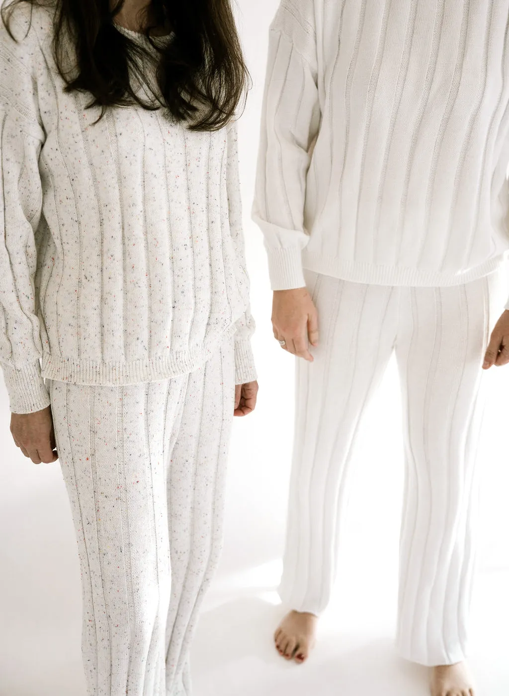 Women’s Wide Ribbed Knit Pant ‘Sprinkle’