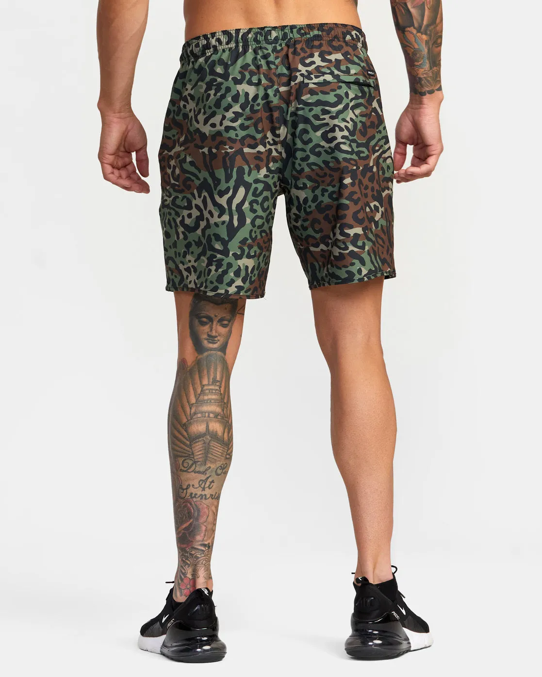 Yogger Stretch 17" Athletic Shorts - Animal Camo