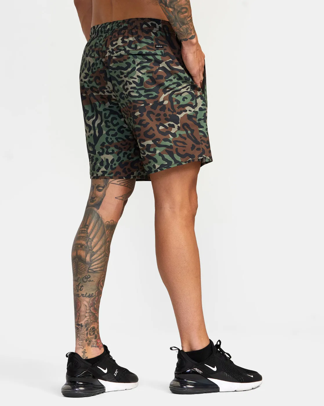Yogger Stretch 17" Athletic Shorts - Animal Camo