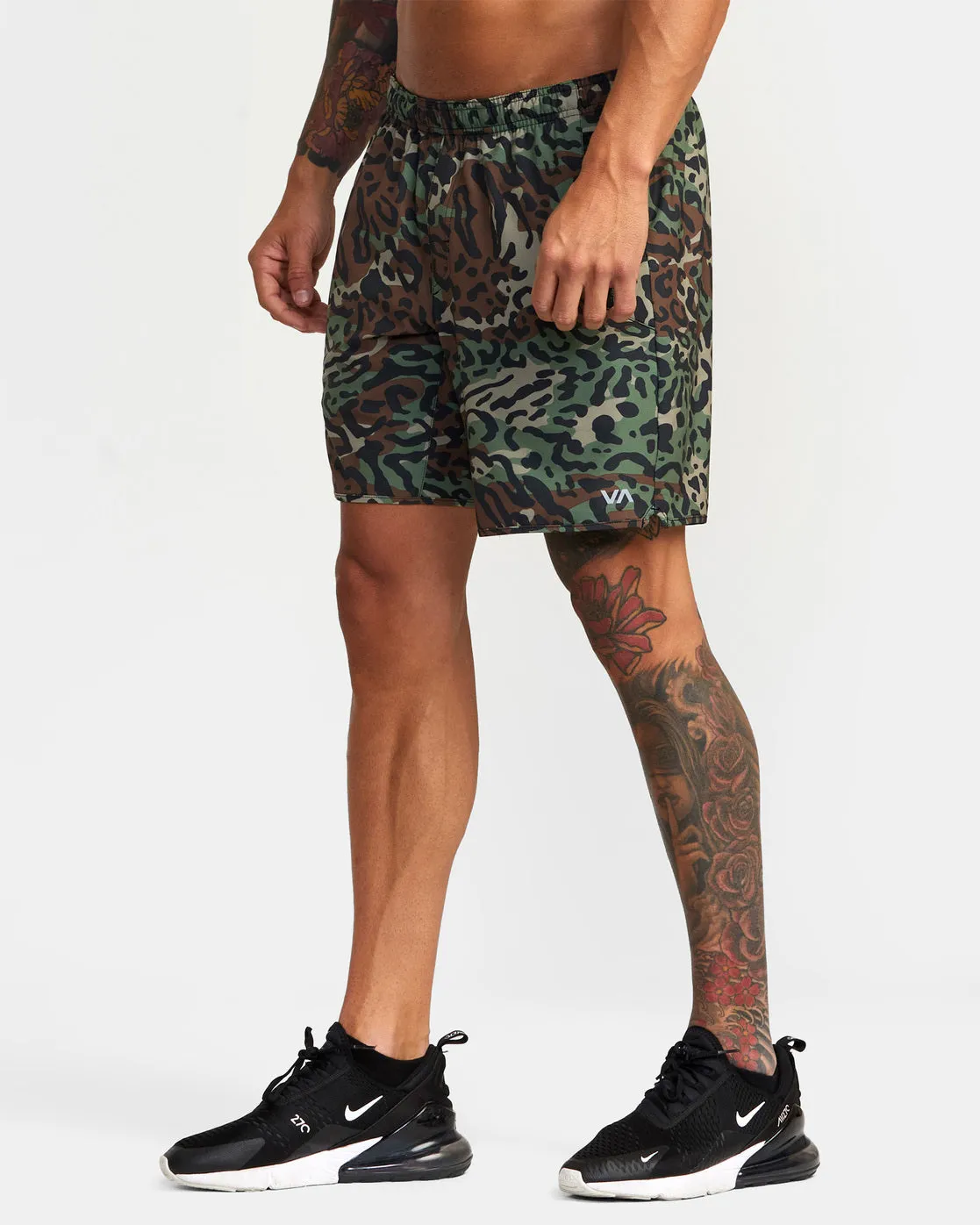 Yogger Stretch 17" Athletic Shorts - Animal Camo