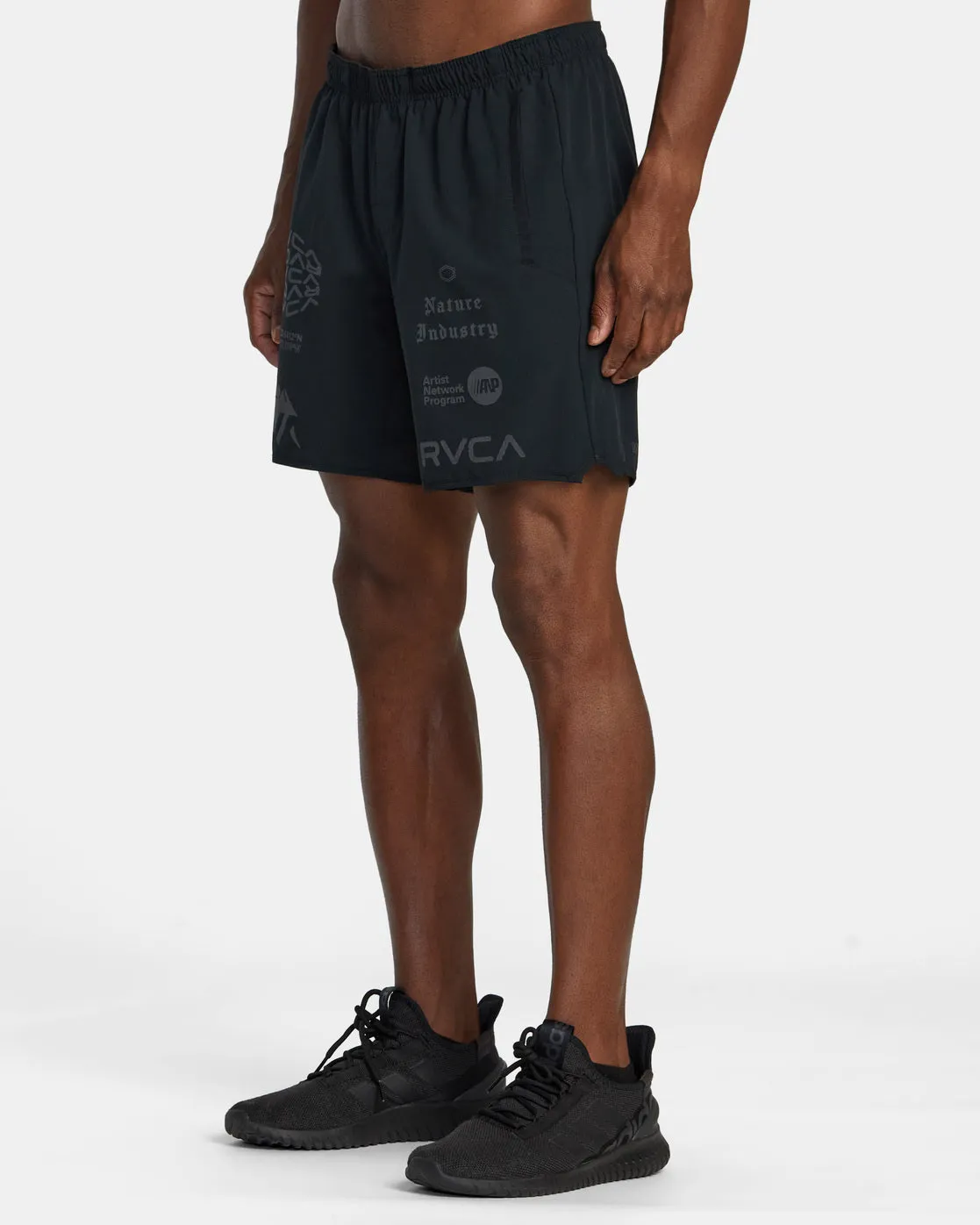 Yogger Stretch 17" Athletic Shorts - Black All Brand 2