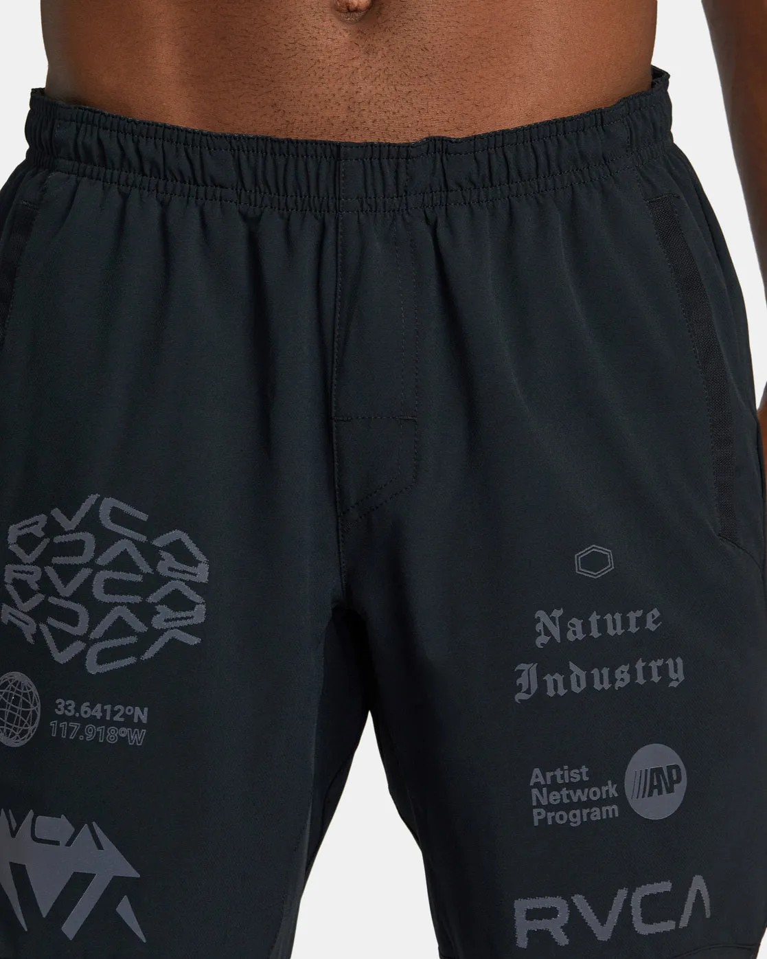 Yogger Stretch 17" Athletic Shorts - Black All Brand 2