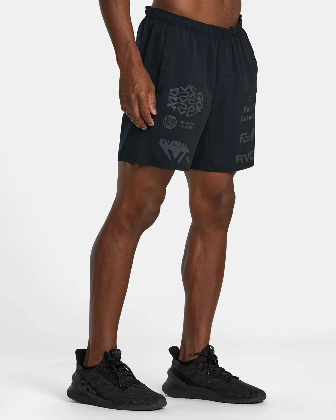 Yogger Stretch 17" Athletic Shorts - Black All Brand 2