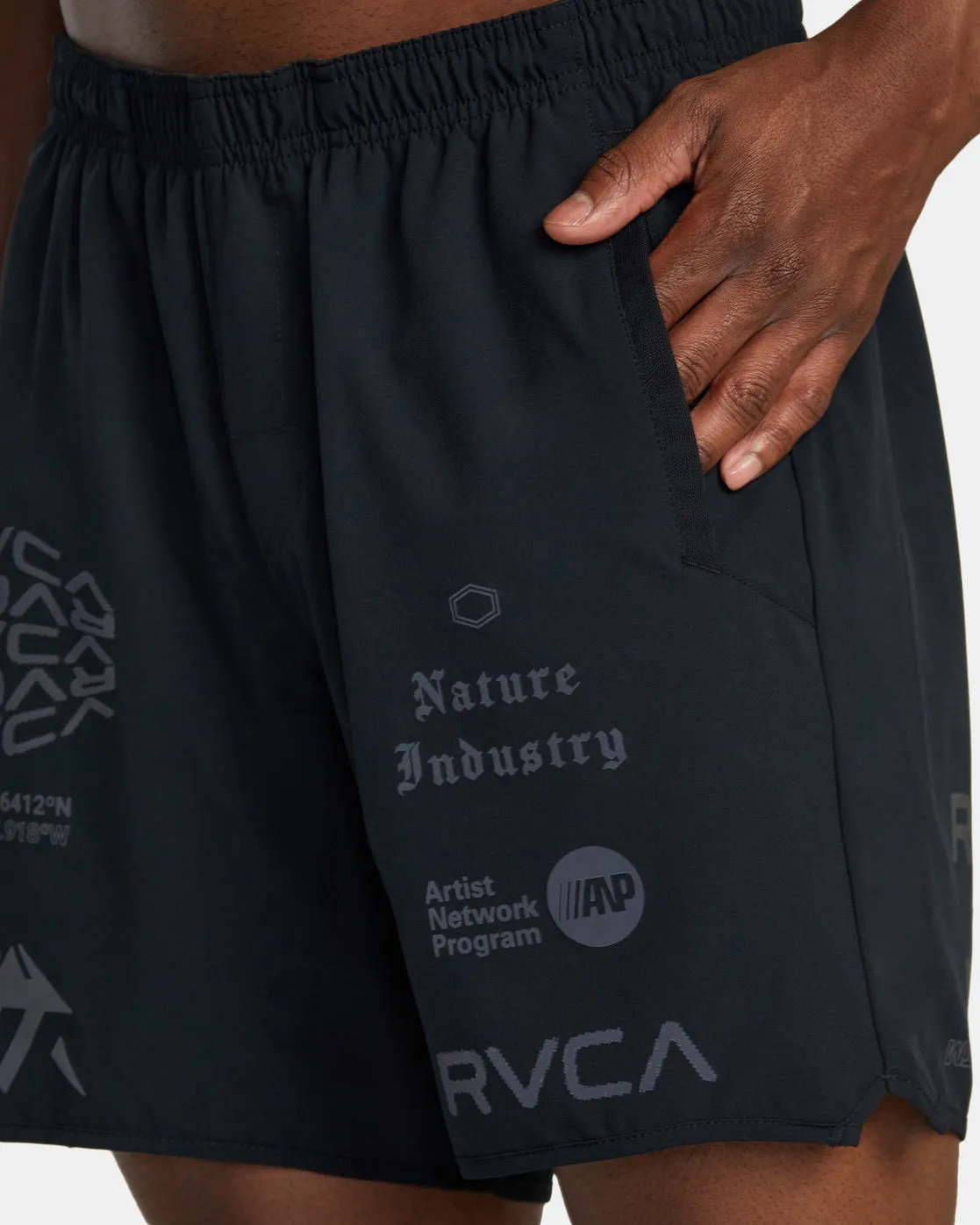 Yogger Stretch 17" Athletic Shorts - Black All Brand 2