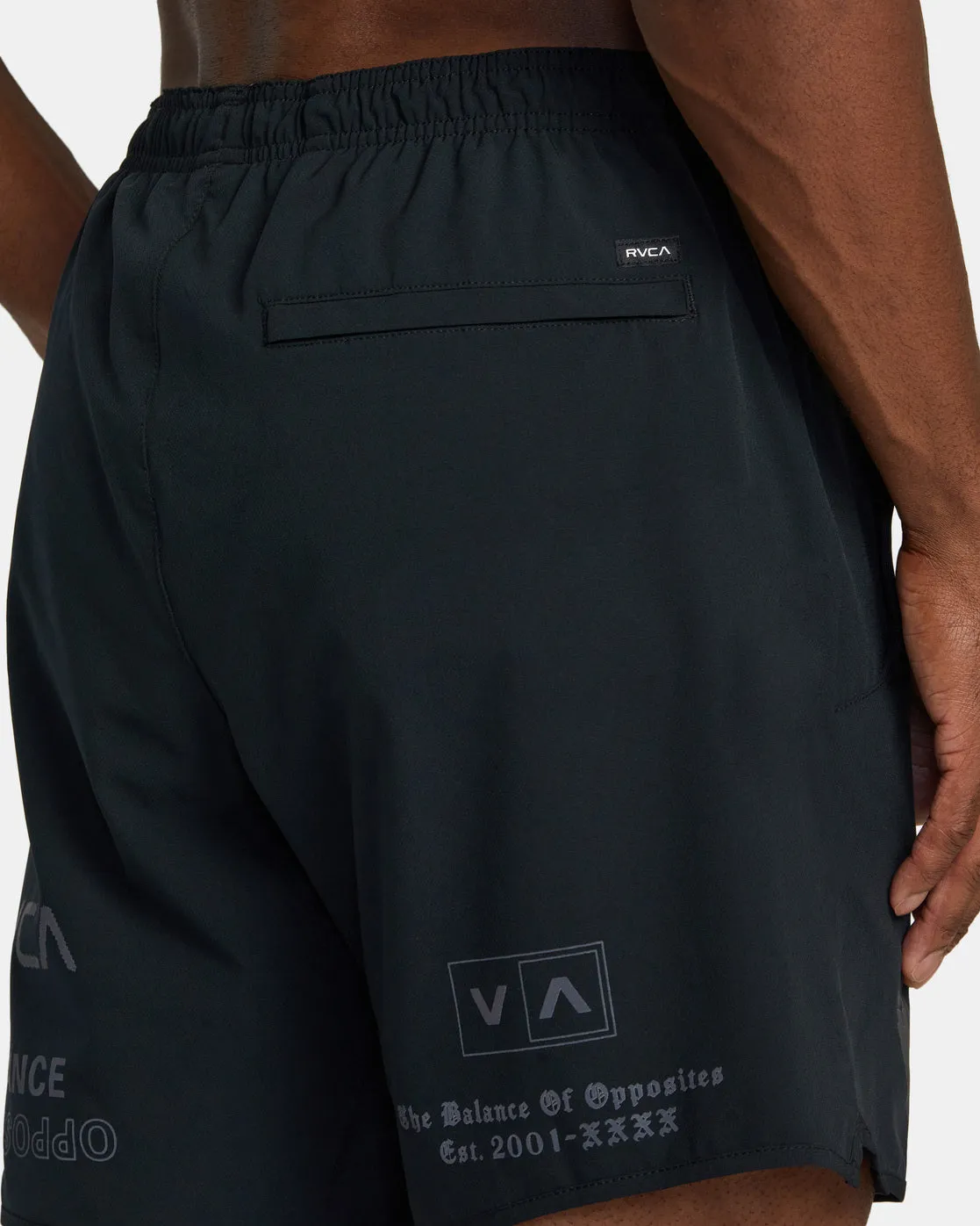 Yogger Stretch 17" Athletic Shorts - Black All Brand 2