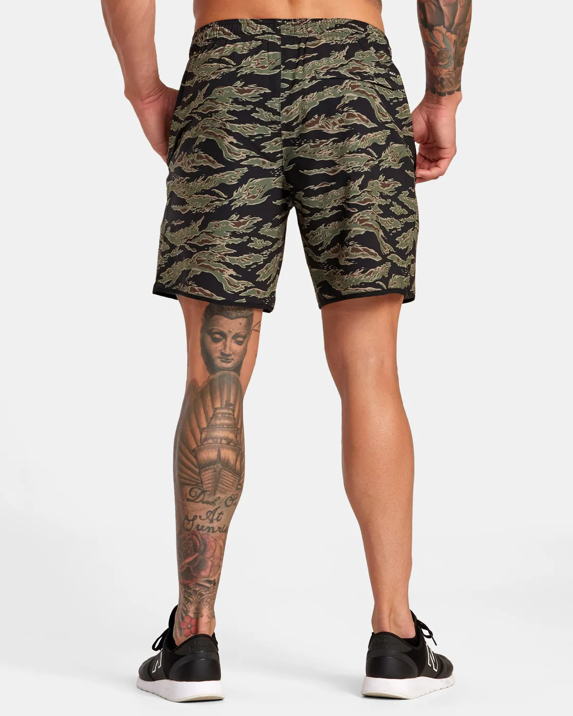 Yogger Stretch 17" Athletic Shorts - Tiger Camo