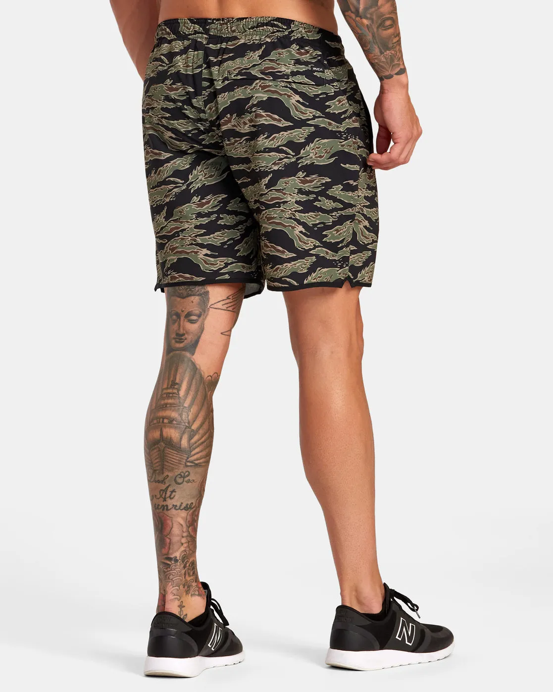 Yogger Stretch 17" Athletic Shorts - Tiger Camo