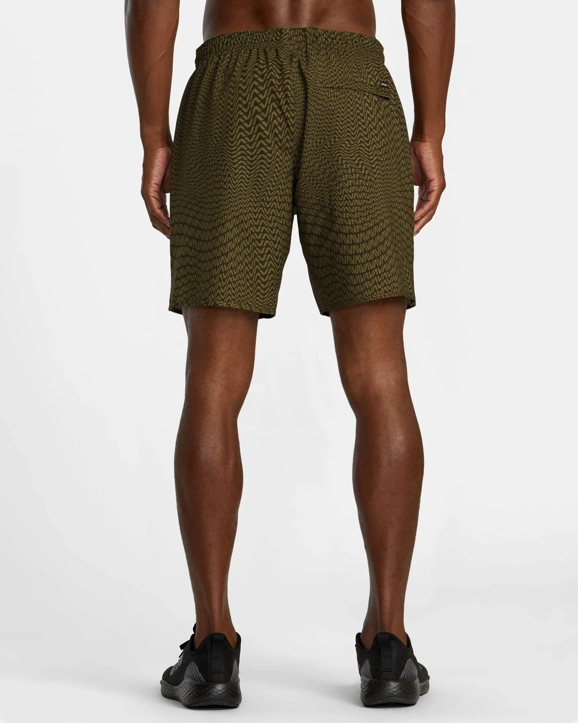 Yogger Stretch 17" Athletic Shorts - Va Warp Chocolate