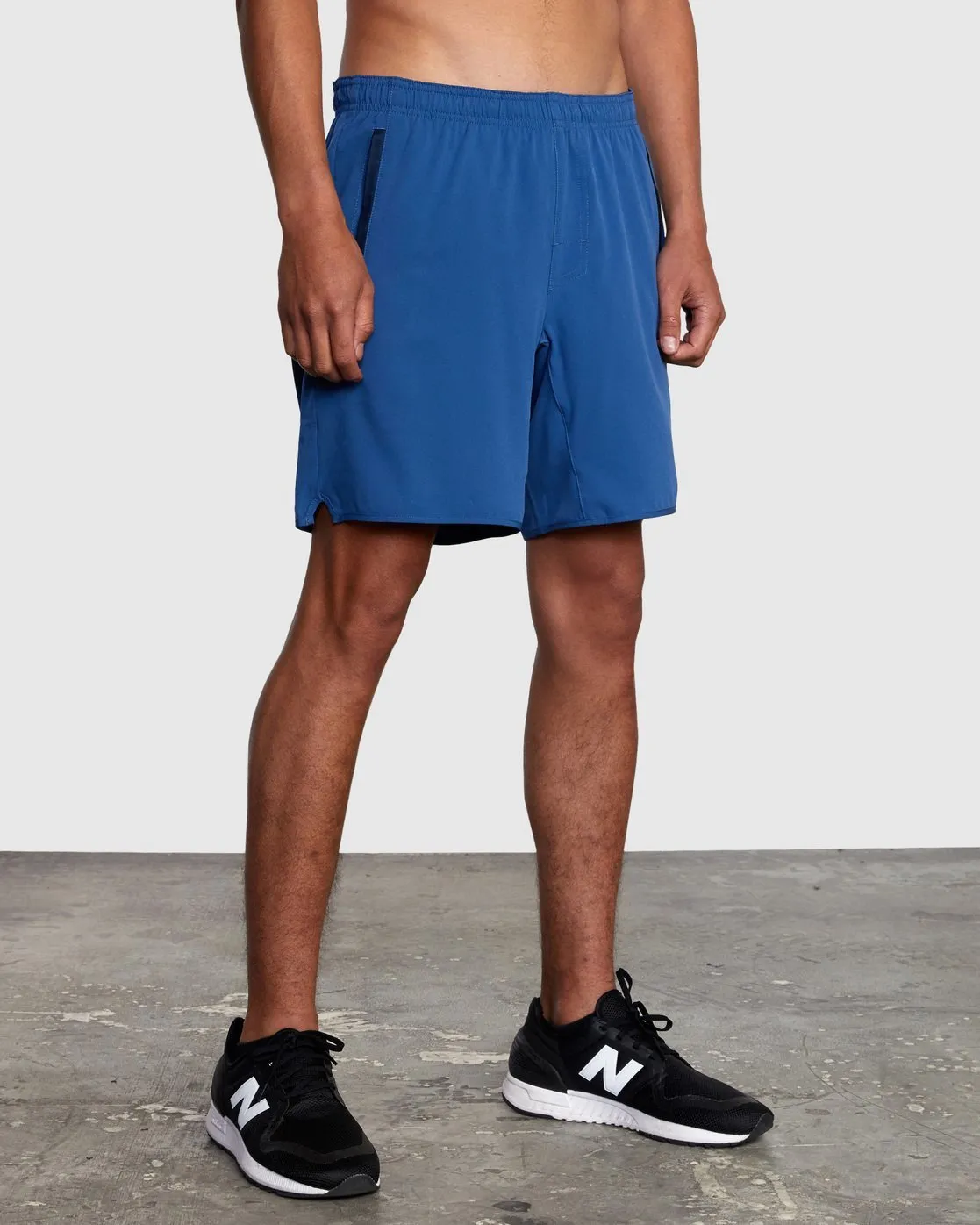 Yogger Stretch Athletic Shorts 17" - Surplus Blue