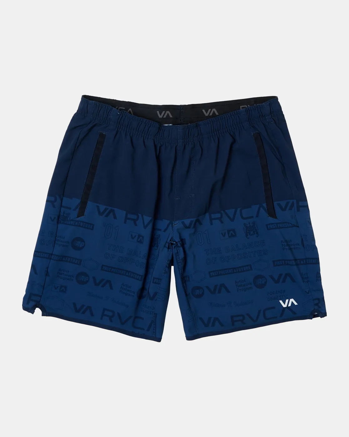 Yogger Stretch Elastic Waist Shorts 17" - All Brand Navy