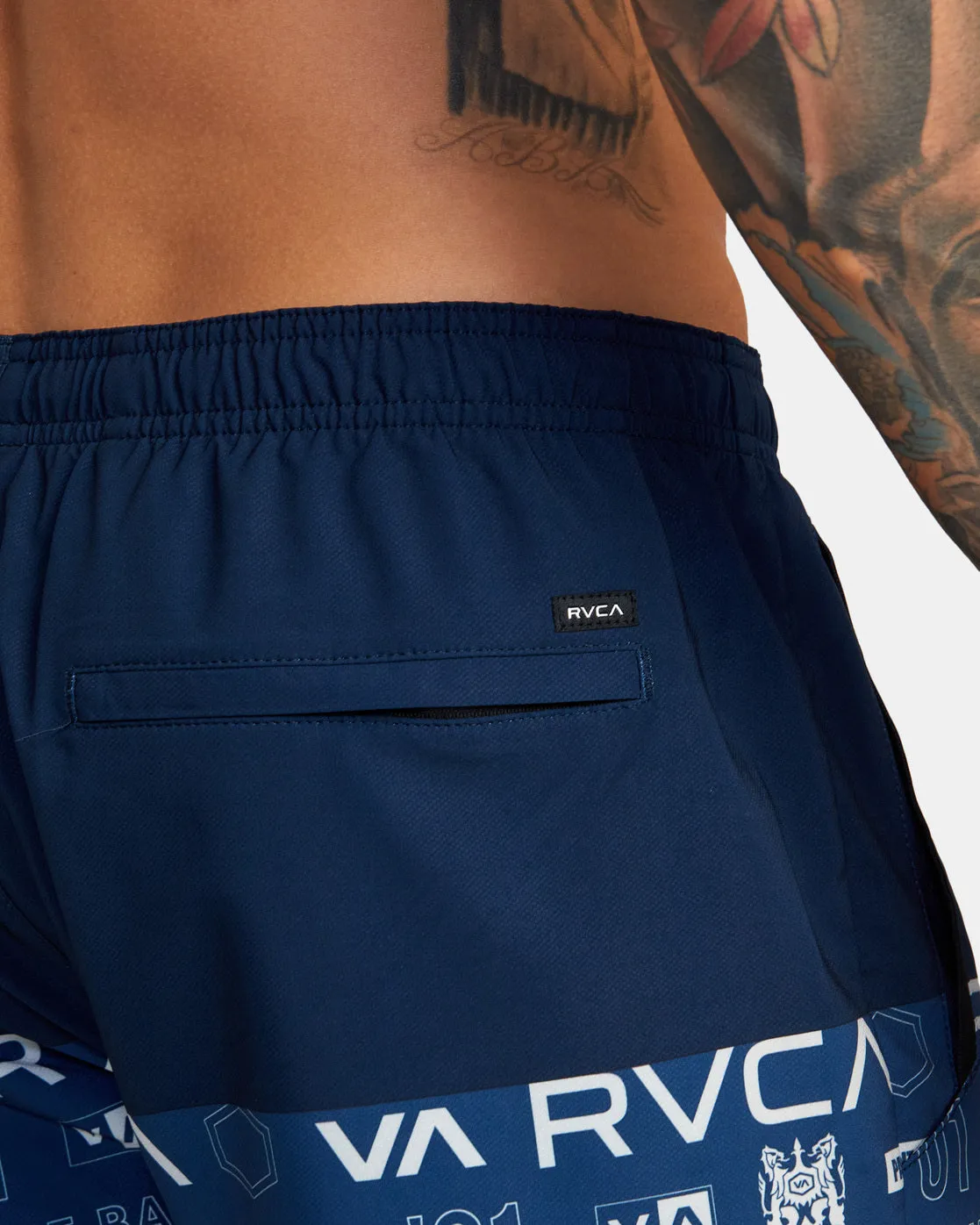 Yogger Stretch Elastic Waist Shorts 17" - All Brand Navy